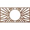 Ekena Millwork Hoover Wood Fretwork Pierced Ceiling Medallion, Walnut, 32"W x 16"H x 11 7/8"ID x 3/8"T CMWP32X16X0375HOWA - alternate 3